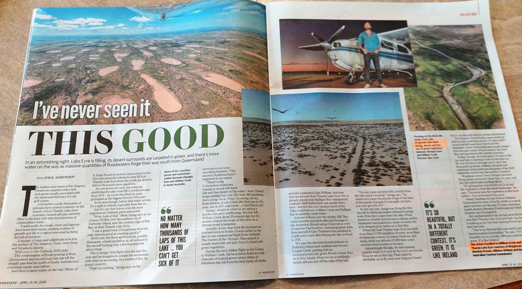 Lake Eyre never looked so good!